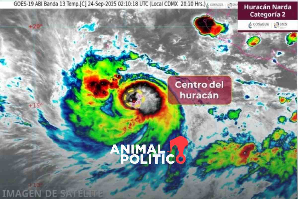 Huracán Narda se intensifica a categoría 2; provocará lluvias muy fuertes en estos estados