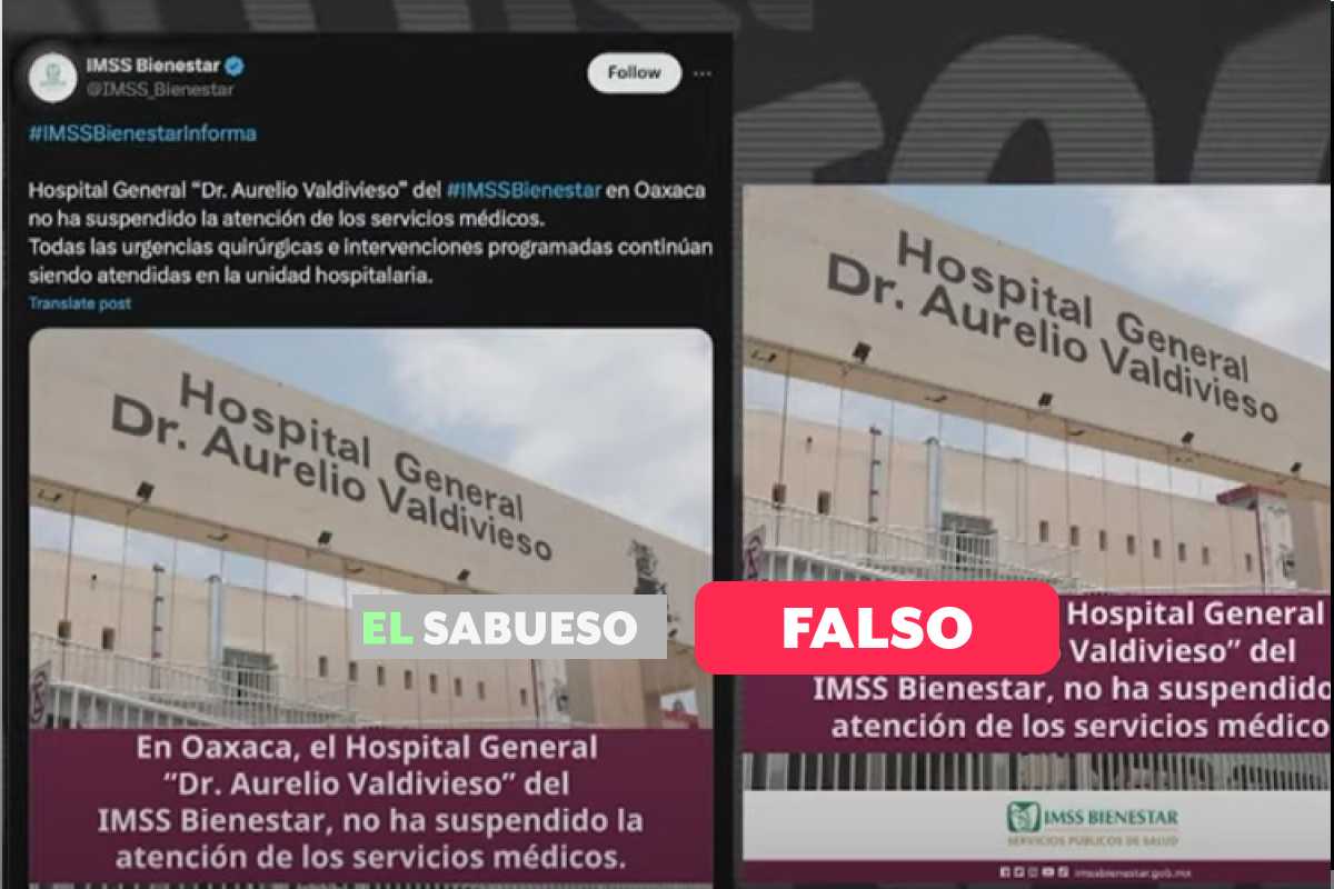 IMSS-Bienestar e InfodemiaMX niegan afectación, pero hospital en Oaxaca sí tiene falta de medicinas