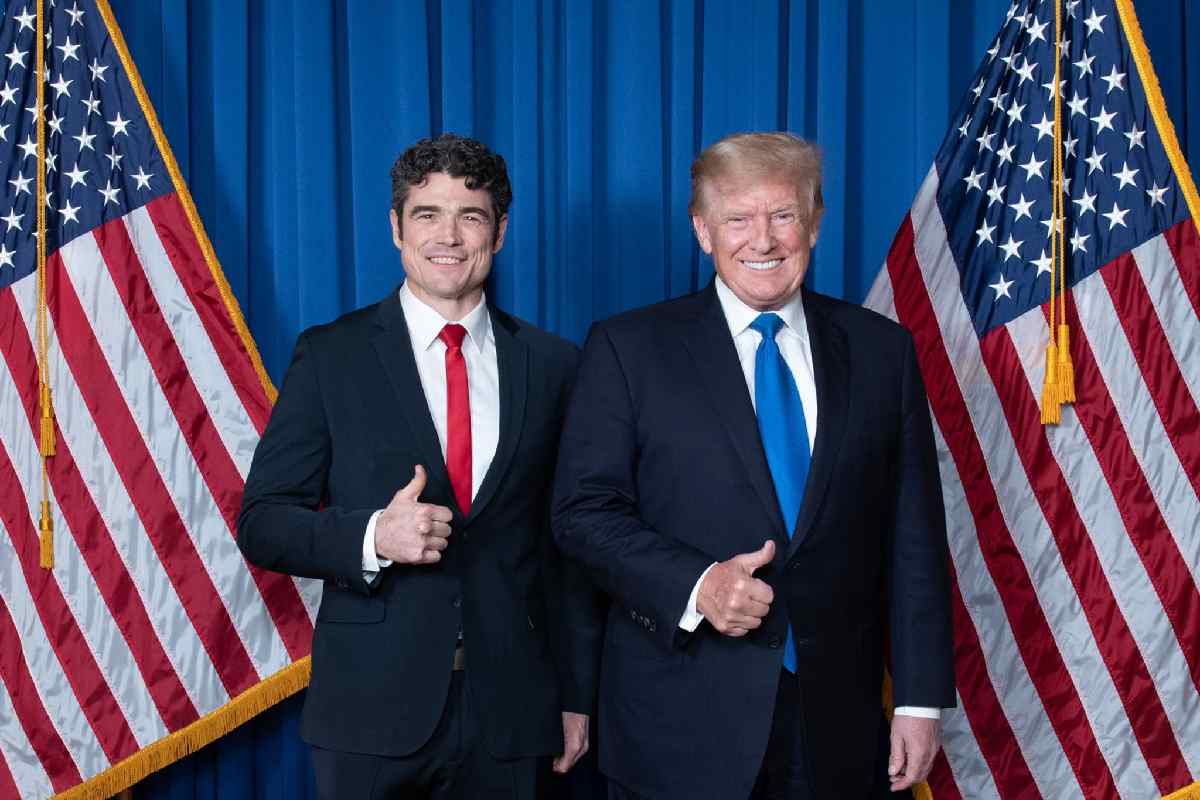 Joe Kent junto con el presidente Donald Trump Centro Nacional de Contraterrorismo