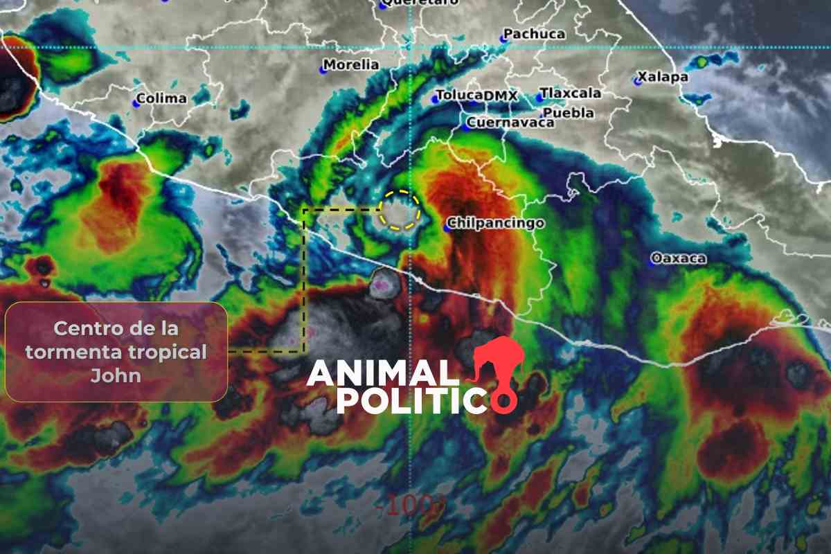 John deja cinco muertos en Guerrero; se debilita a tormenta tropical tras tocar tierra
