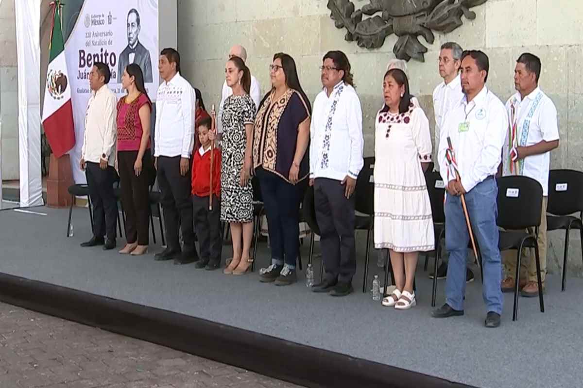 “Juárez no pertenece al pasado”: Sheinbaum dice que legado “vive en la Cuarta Transformación”