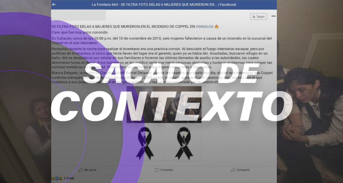 ¿Filtración de fotos de empleadas que murieron en un Coppel? Falso, se trata de una serie