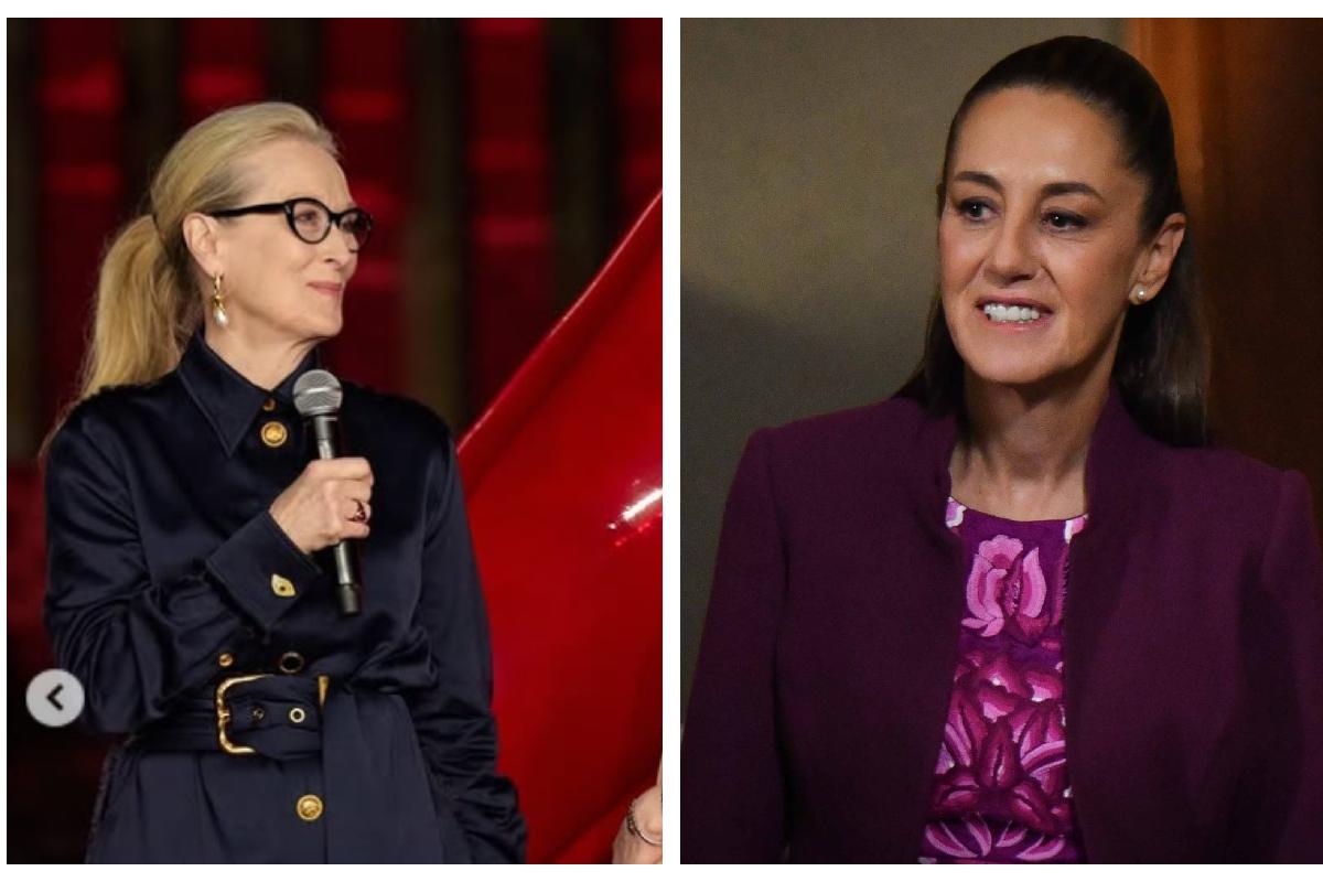 “México ha dejado atrás a EU al tener una presidenta mujer”: Meryl Streep elogia a Sheinbaum