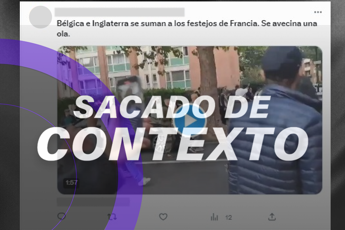 Este video no corresponde a protestas por la muerte de Nahel