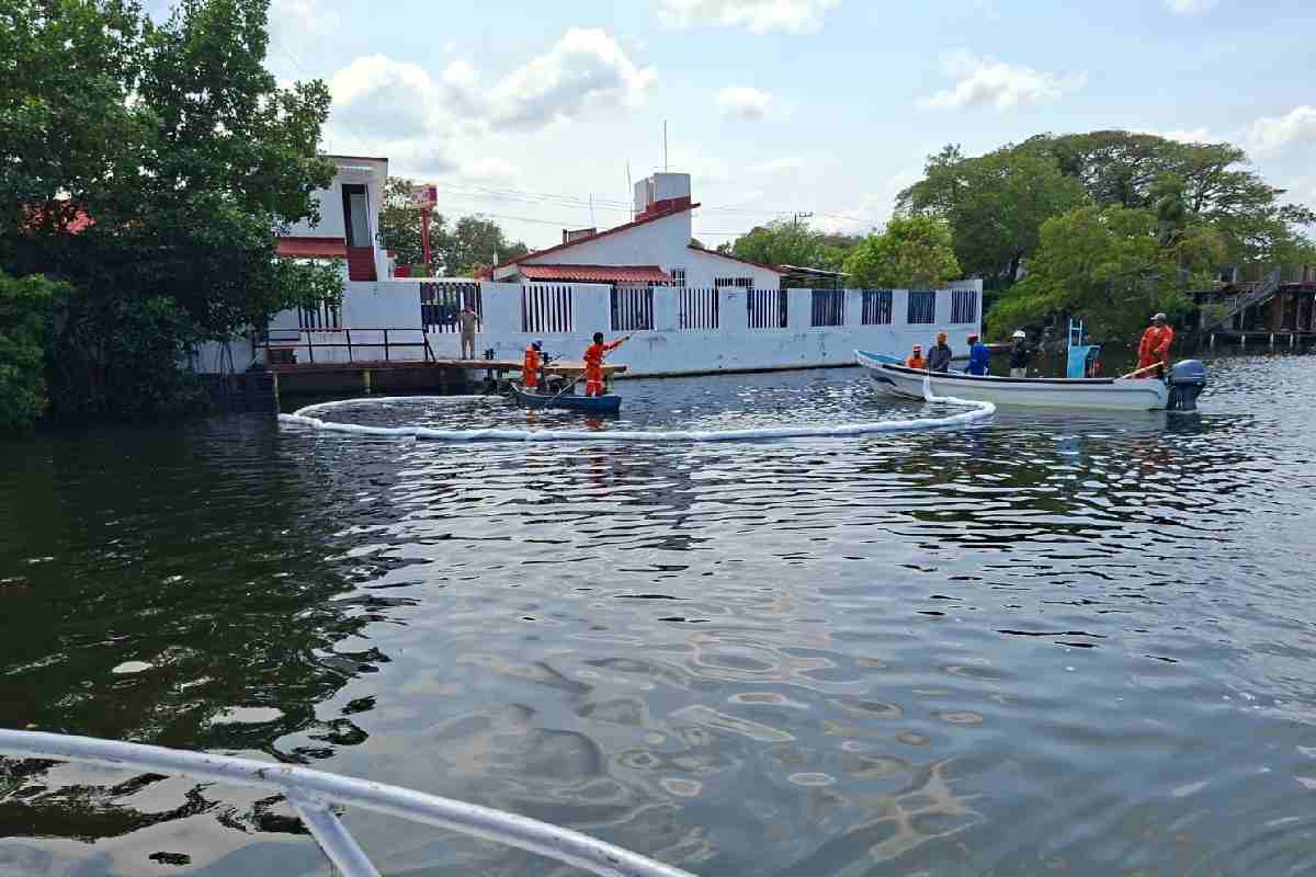 Pemex derrame dos bocas limpieza avanza