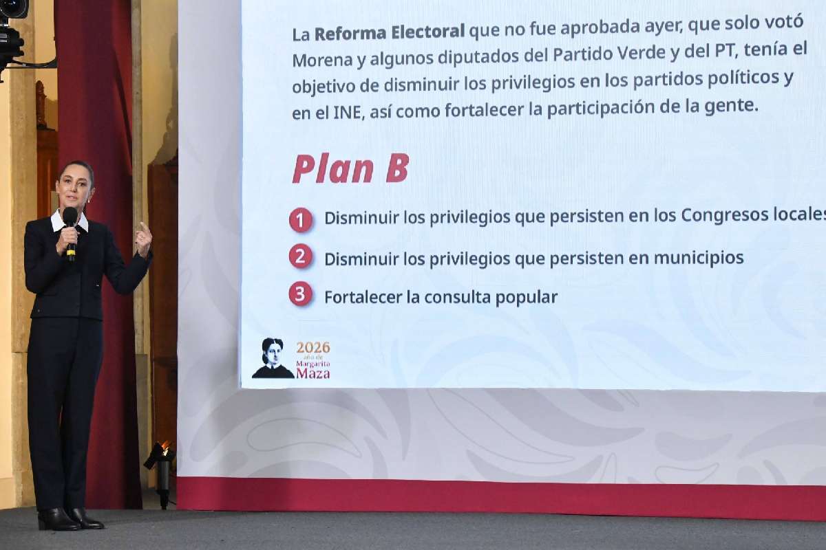 Plan B de Sheinbaum reforma electoral
