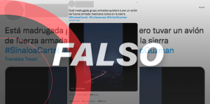 No son grupos armados disparándole a un avión de la fuerza aérea en Sinaloa