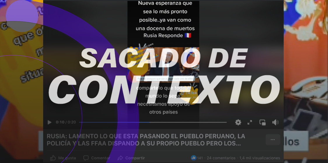 En este video Putin no habla sobre Perú, se refiere a conflicto con Ucrania