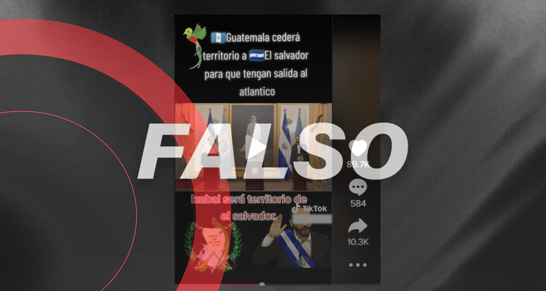 Guatemala no le cedió territorio a El Salvador como aseguran en redes