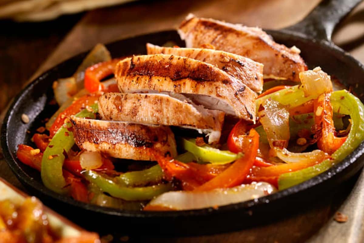 Receta rápida de fajitas de pollo 