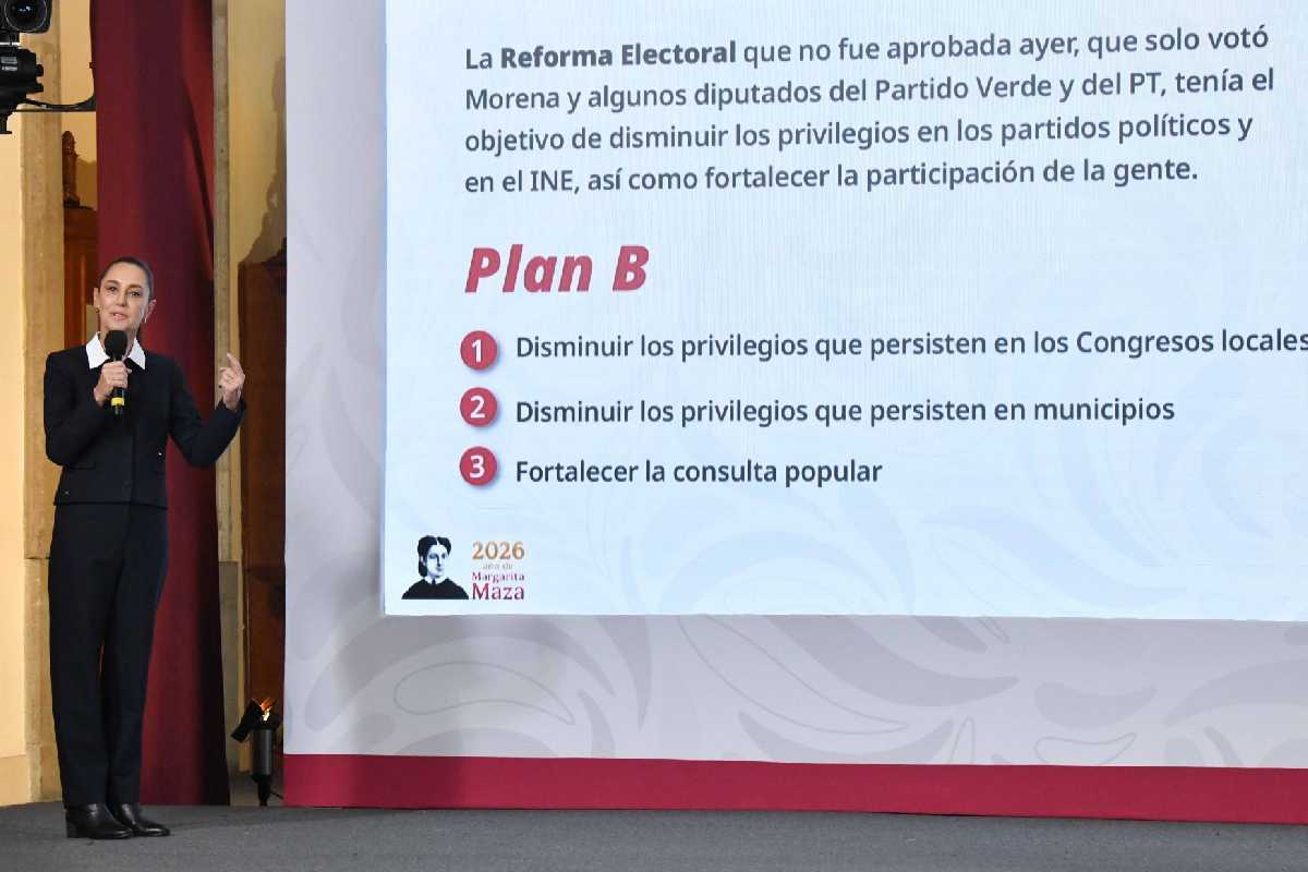Sheinbaum anuncia plan B