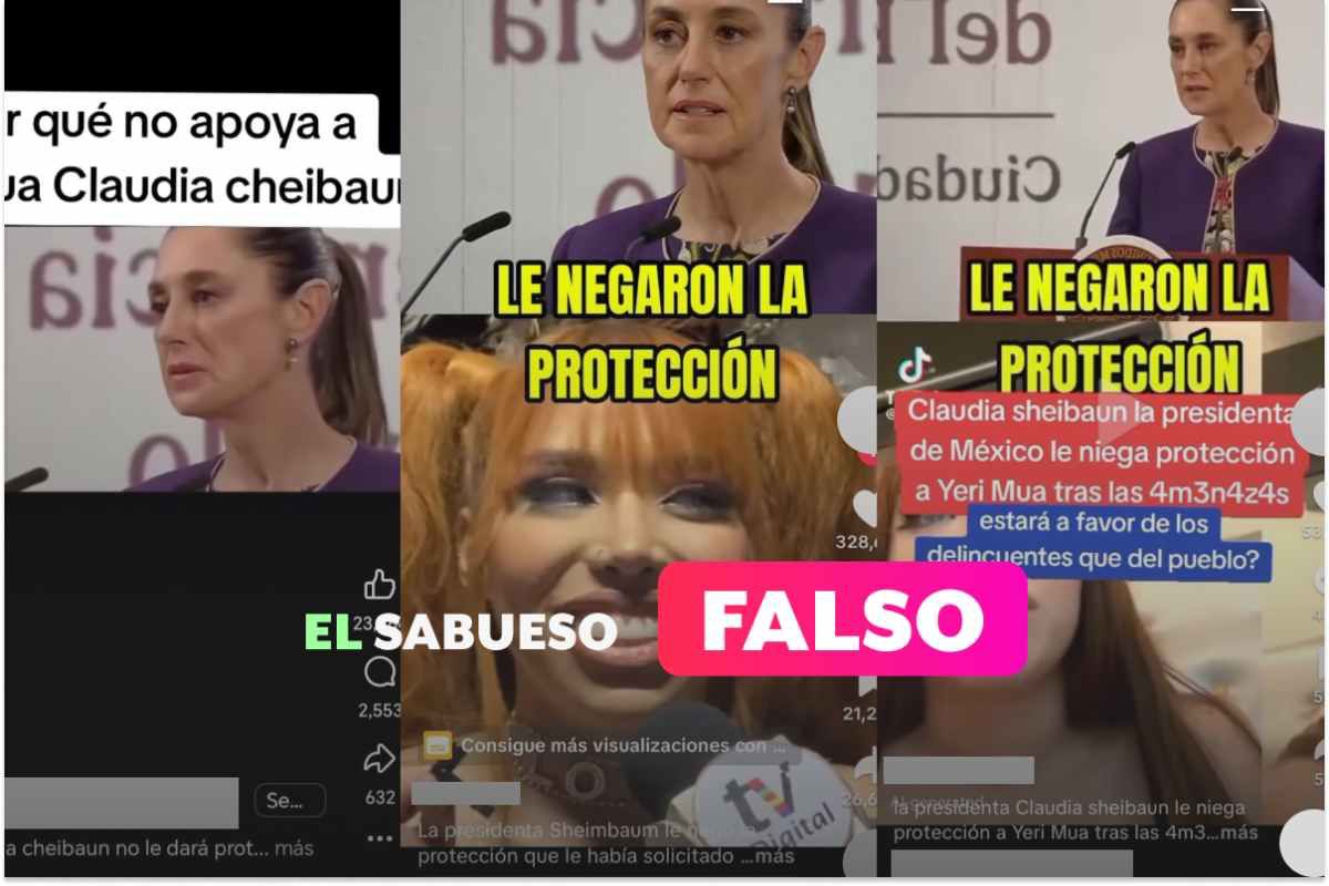 Es falso que Sheinbaum le negó protección a la cantante Yeri Mua