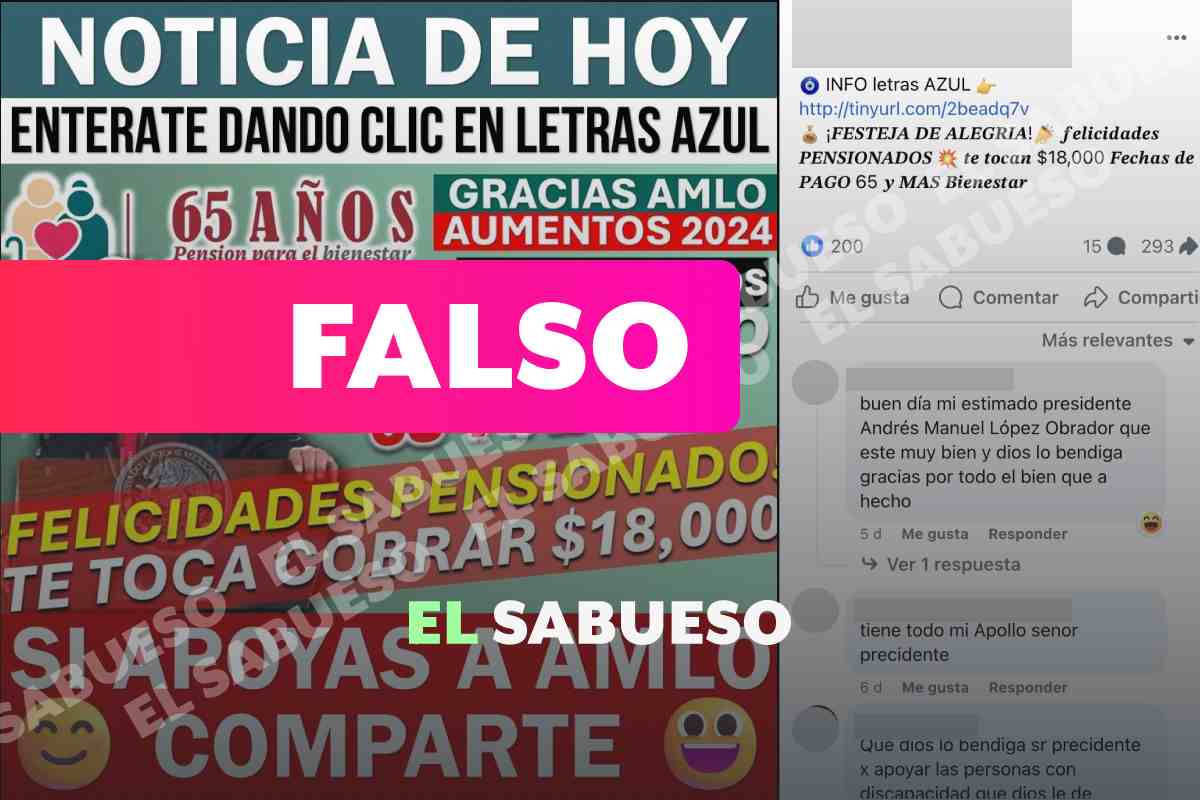 Sí adelantarán los pagos de pensión para adultos mayores, pero el monto no es de 18 mil pesos