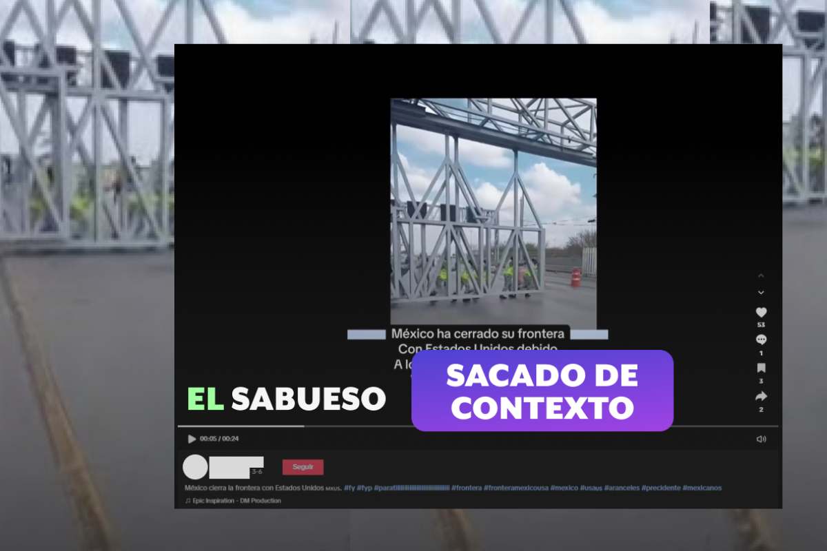 Video no muestra cierre de frontera por aranceles; es una protesta de transportistas 