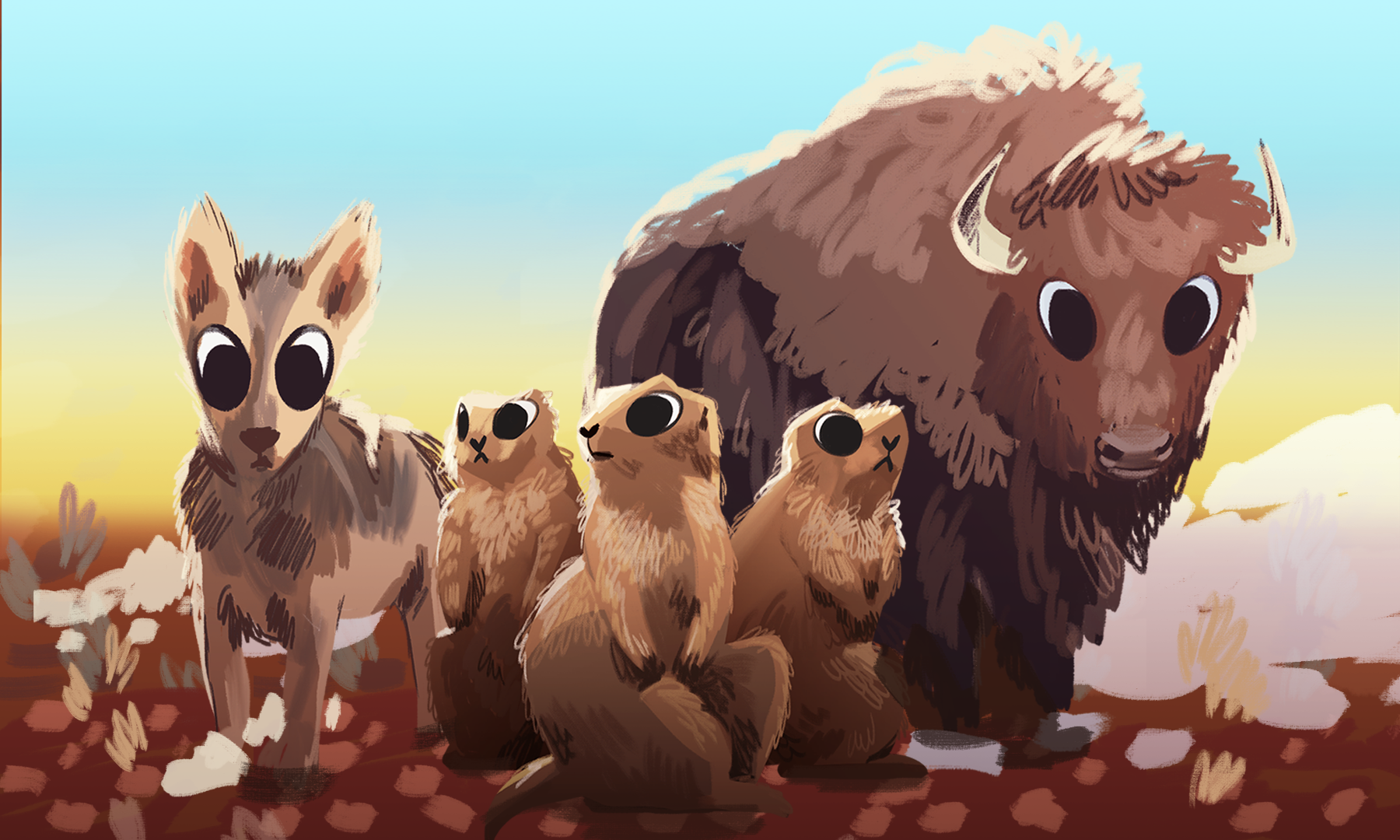 Bisontes, lobos, perritos: gracias al trabajo científico, las praderas mexicanas vuelven a la vida