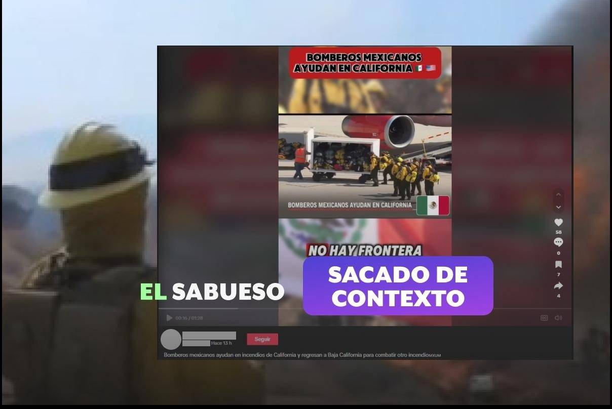 México aún no envía bomberos a California para combatir incendios; videos se sacaron de contexto