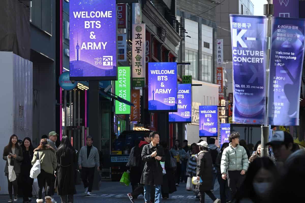 bts regreso seul Gwanghwamun
