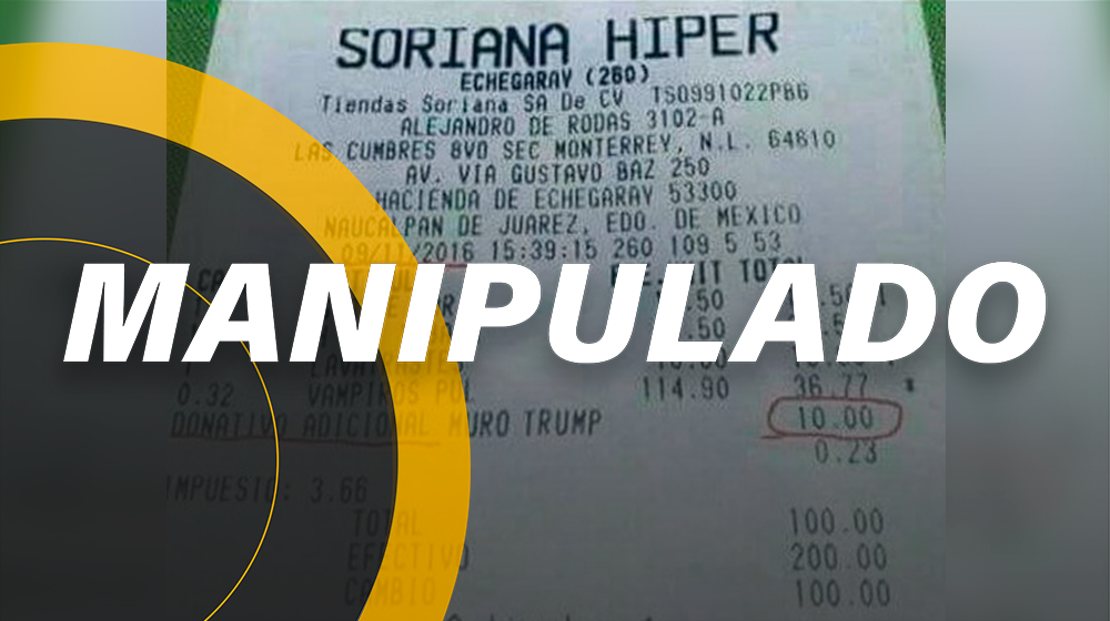 Soriana no cobra a clientes un donativo para el muro de Trump