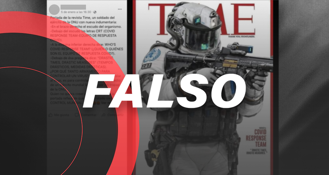 La revista Time no publicó una portada con un supuesto soldado de la OMS