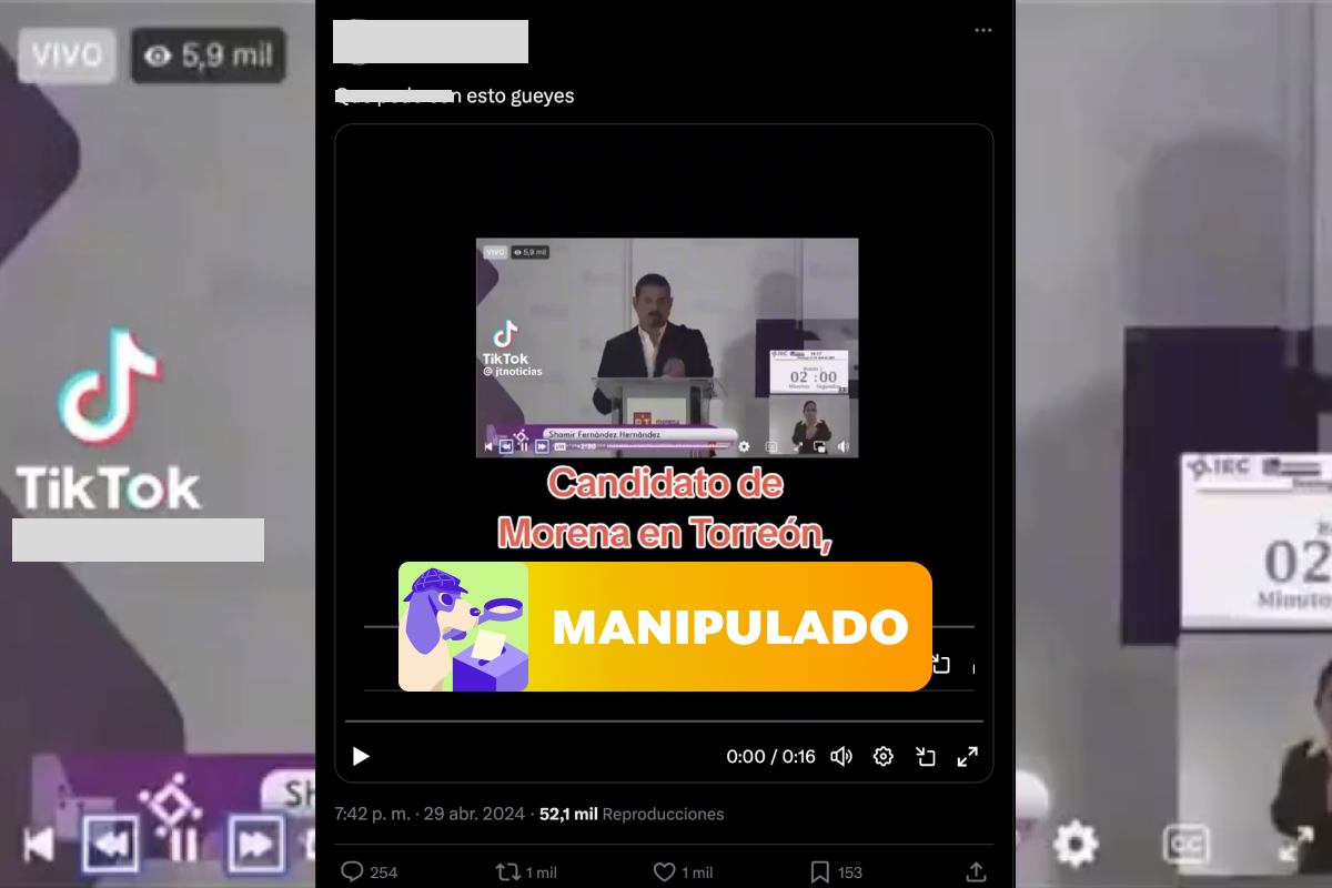 Candidato de Morena en Torreón no dijo que los narcos van a tener un aliado, video está manipulado