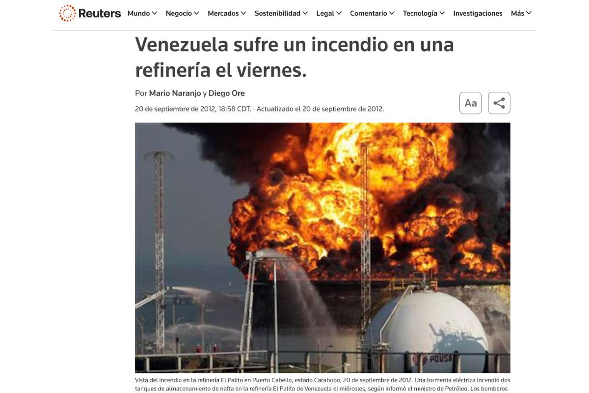 Un incendio reciente se presentó en la refinería de Dos Bocas, en Tabasco, México, no en Deer Park, en Texas, Estados Unidos. Pero no hubo 35 muertos como aseguran publicaciones en redes sociales, que además utilizan una fotografía de 2012. 