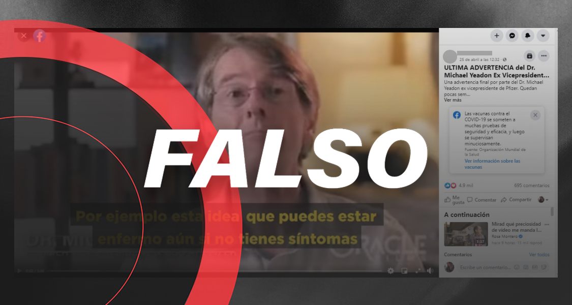 Estos dichos del exejecutivo de Pfizer no tienen sustento científico