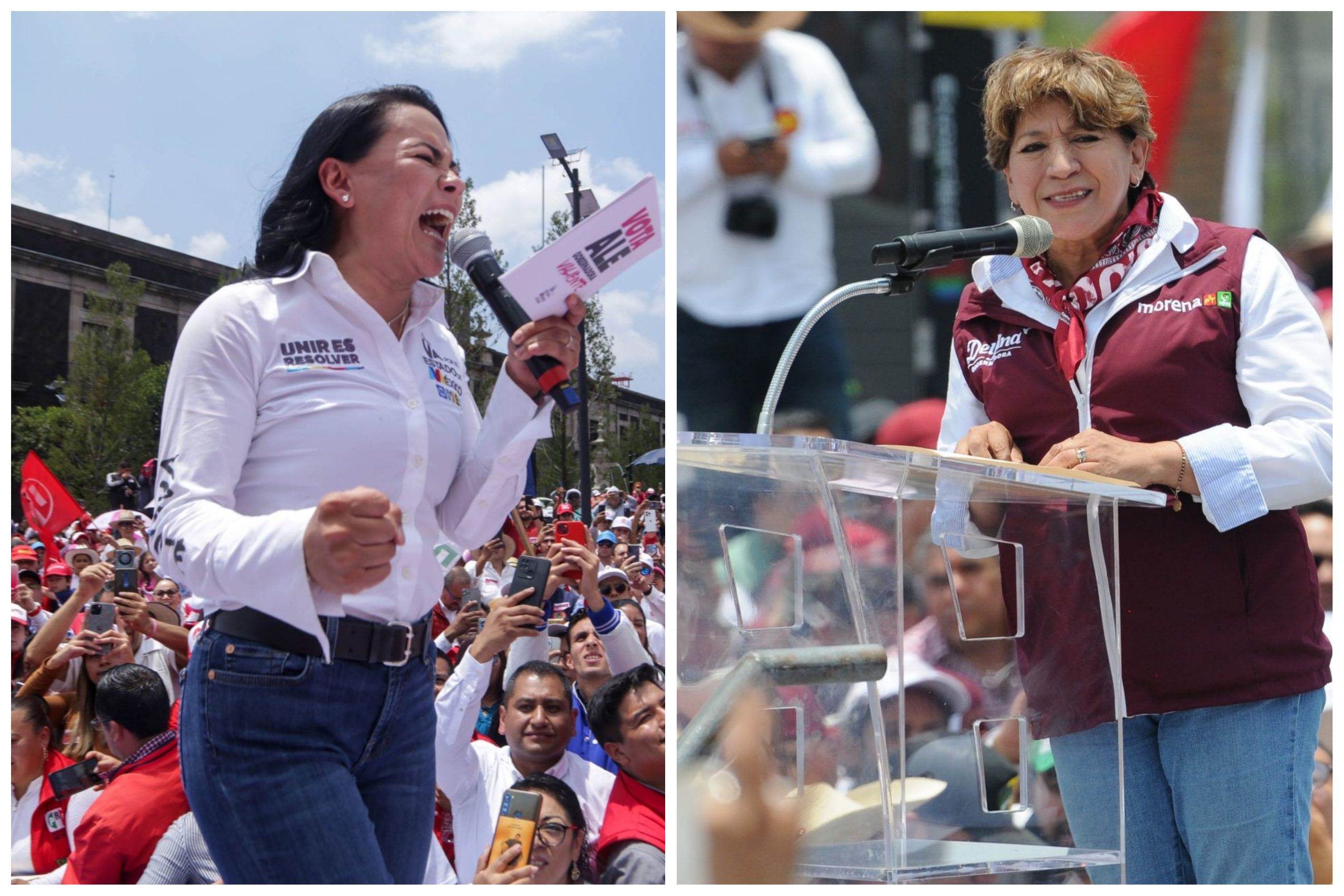 Presidenciables de Morena y la oposición arropan a sus candidatas en cierres de campaña del Edomex