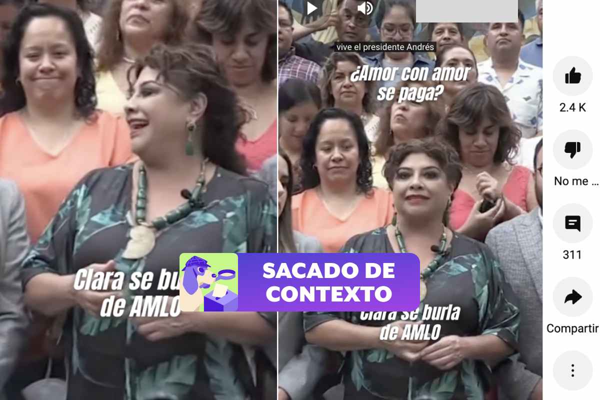 ¿Clara Brugada se burló de AMLO? Se trata de un spot para apoyarlo