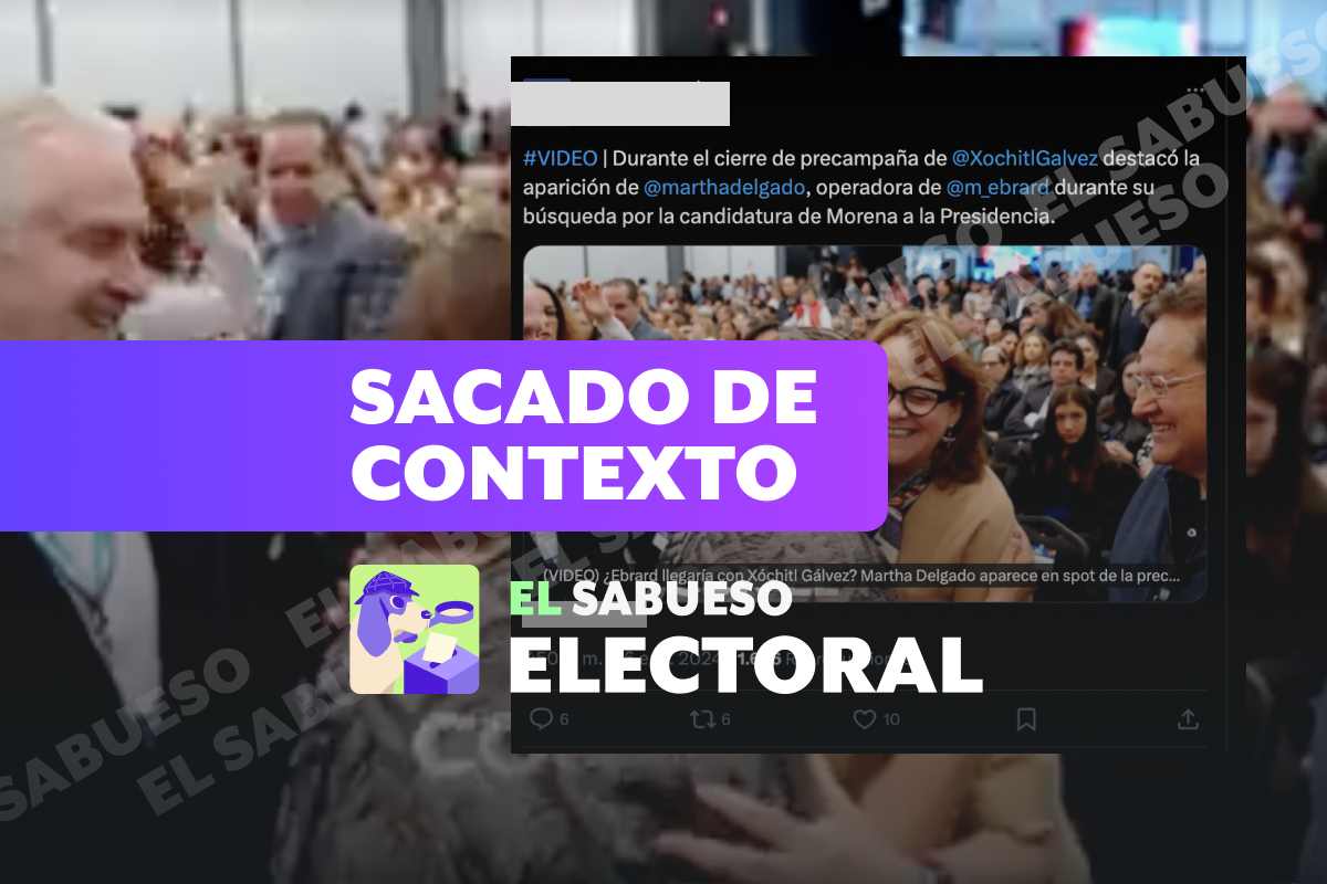 Colaboradora de Ebrard no asistió a cierre de precampaña de Xóchitl, imagen es de 2023