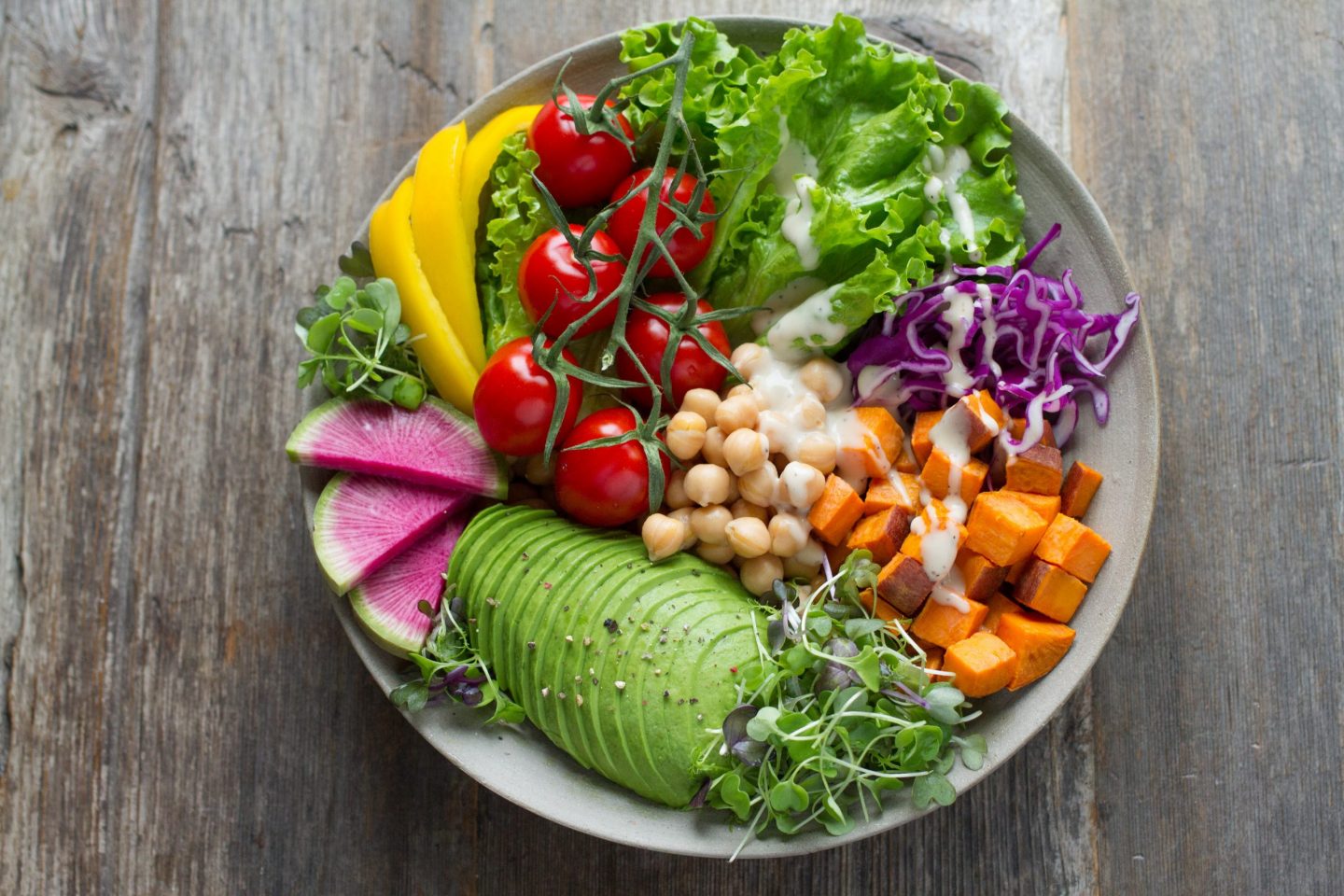 Los colores de los alimentos y sus nutrientes