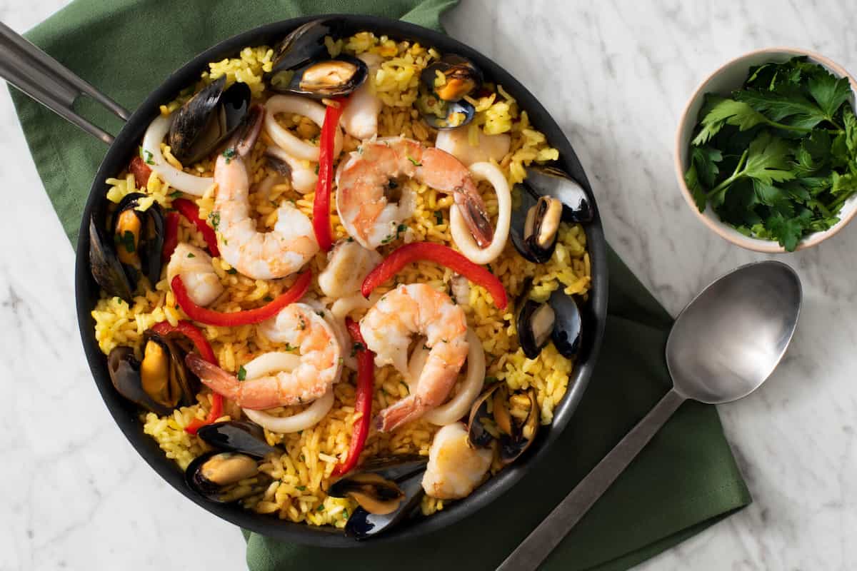 Receta de Paella de Mariscos, del mar a tu boca