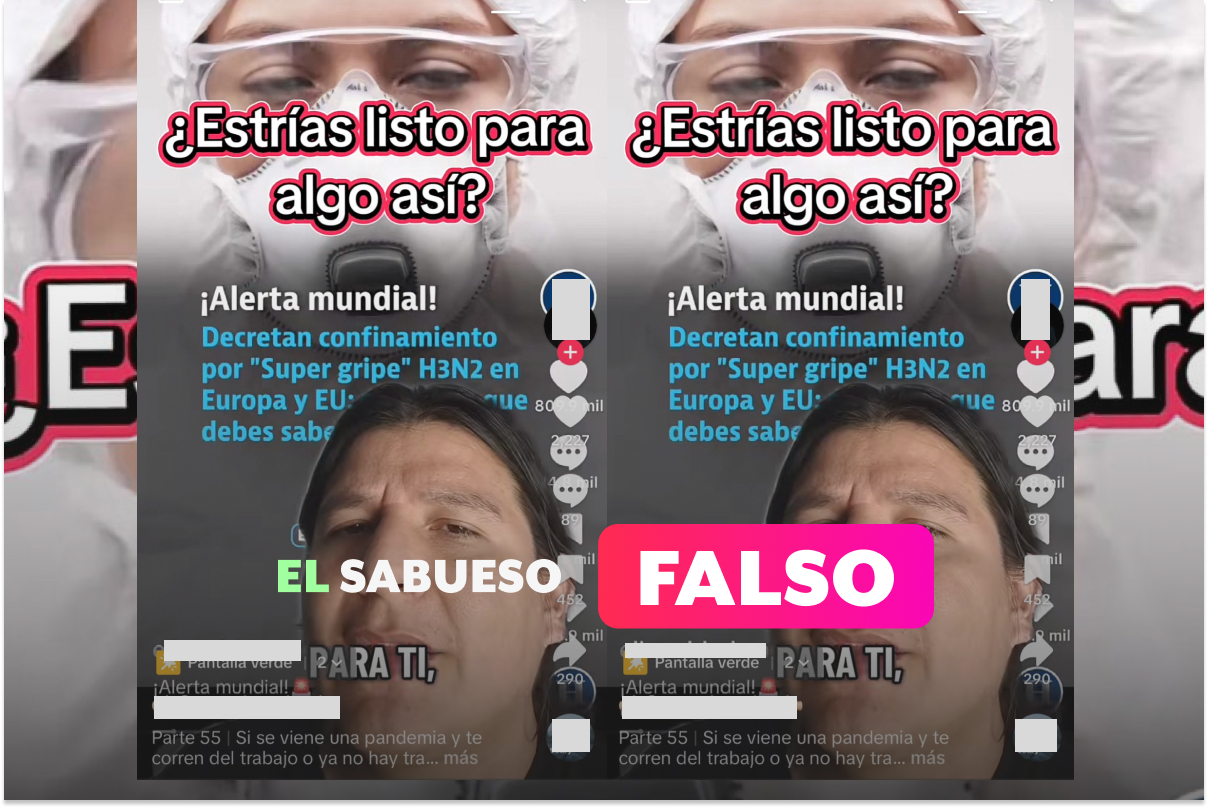 Estados Unidos y Europa no anunciaron confinamiento ante la influenza H3N2 