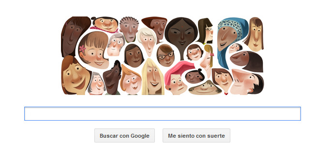 Google festeja a mujeres con un doodle