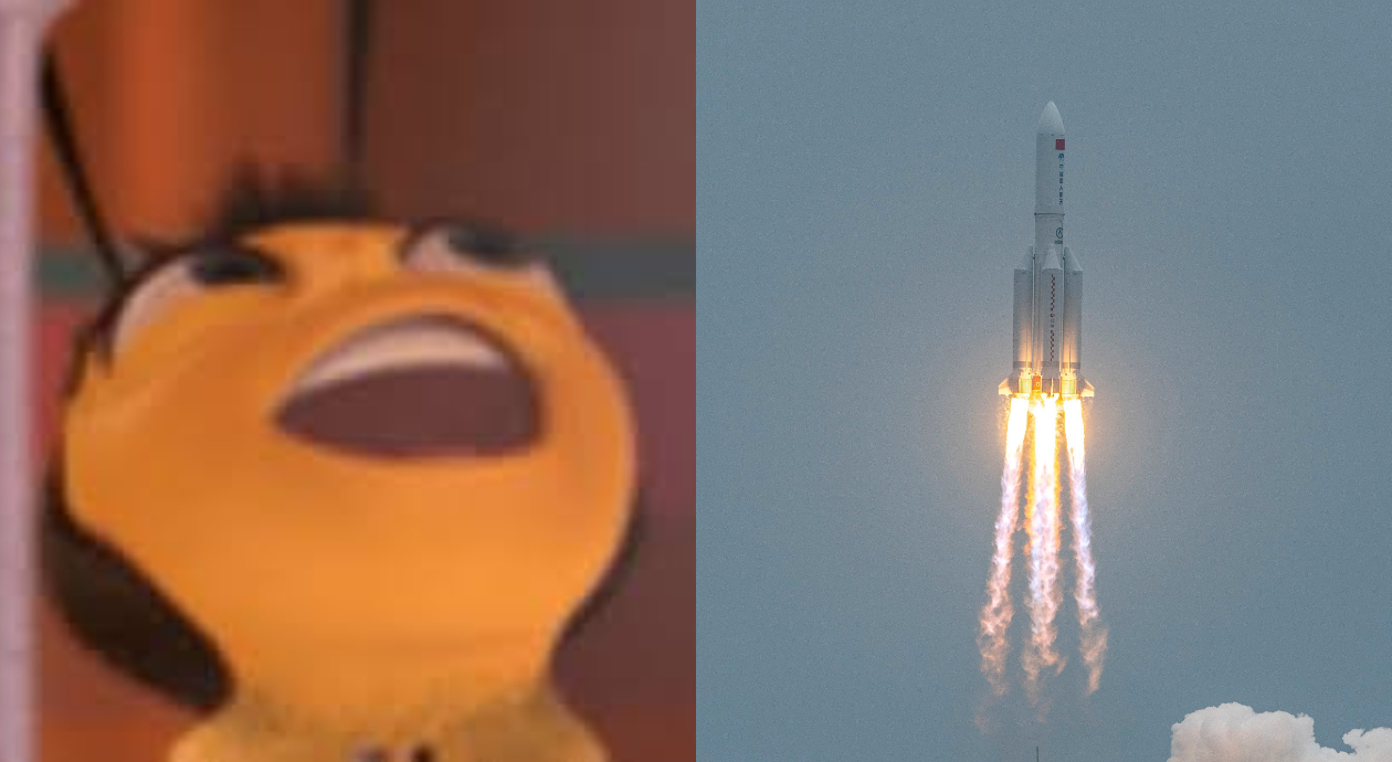 Es un pájaro, es un avión, ¡no! son *los memes del cohete chino que caerá en la Tierra*