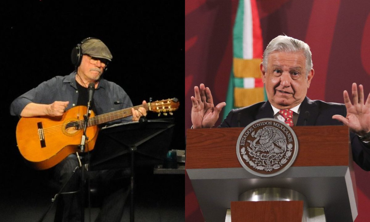 *Silvio Rodríguez dedica 'El Necio' a AMLO* durante su presentación en el Auditorio Nacional