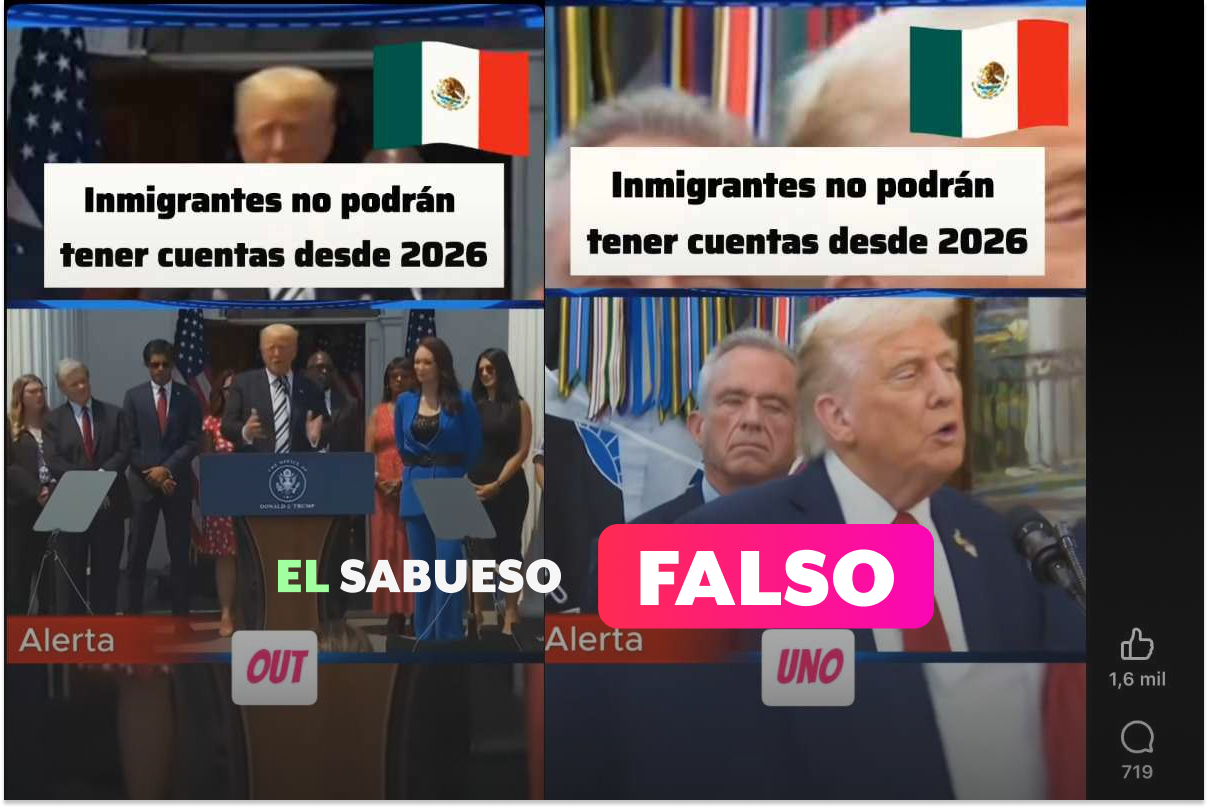 No existe orden federal que prohíba en 2026 a migrantes tener cuentas bancarias en Estados Unidos
