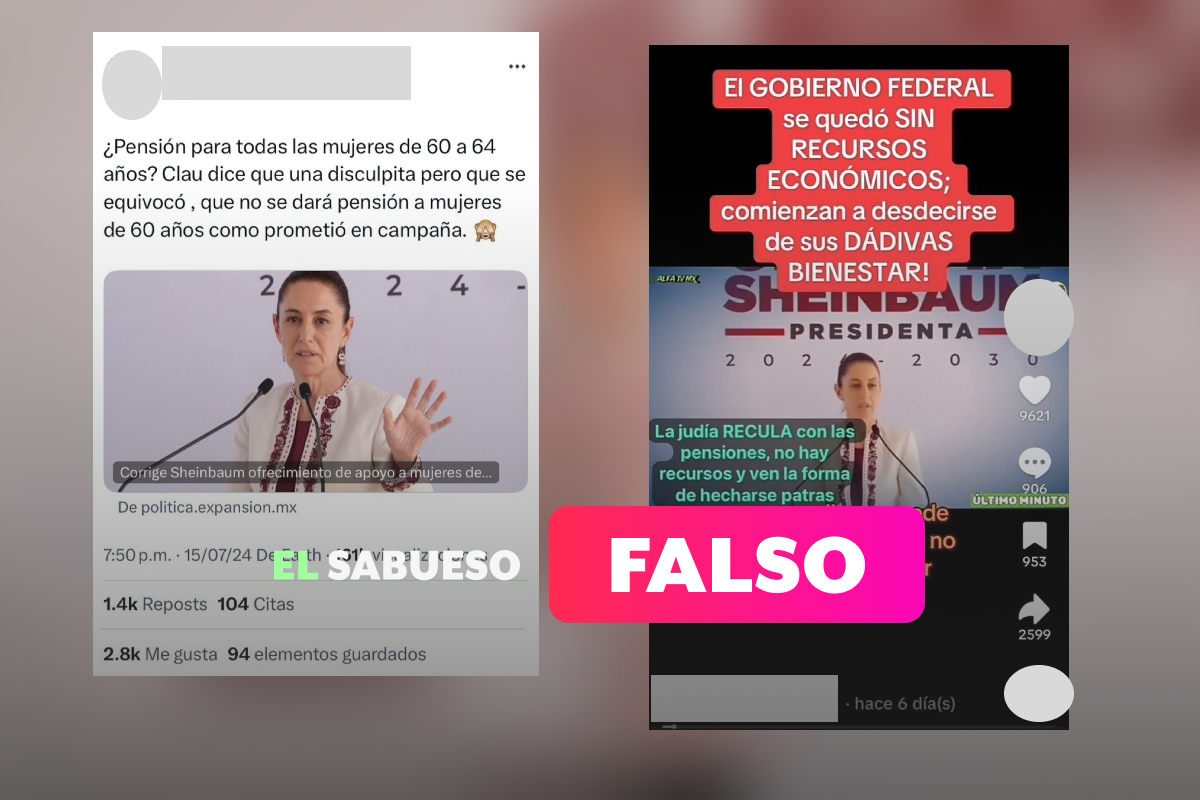 Sheinbaum no canceló la propuesta de pensión para mujeres de entre 60 y 64 años