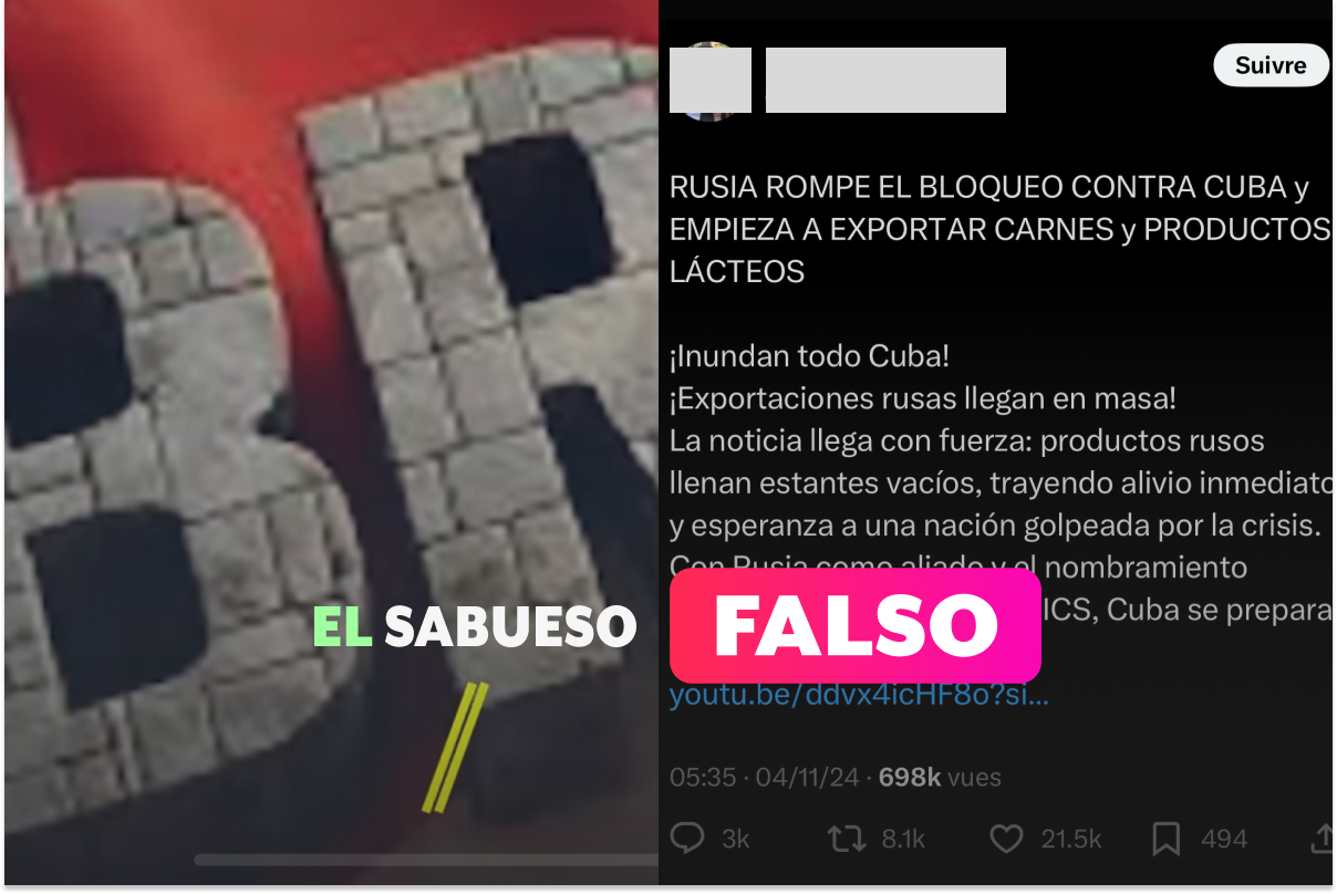 Cuba no se integró a la alianza BRICS ni es reciente que reciba alimentos de Rusia