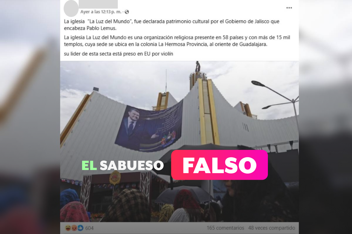 Iglesia de la Luz del Mundo en Jalisco no fue declarada Patrimonio Cultural 