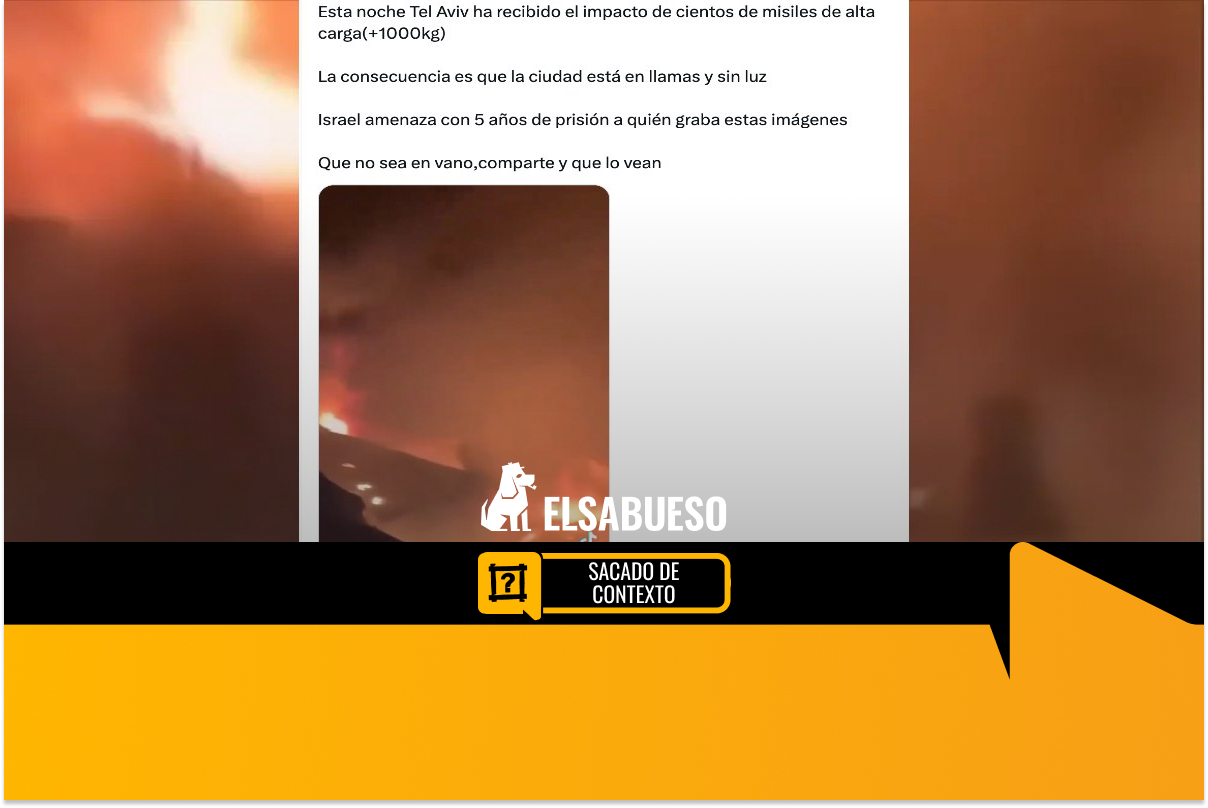 El video de un edificio en “llamas por un ataque” no es en Tel Aviv, sino en El Cairo