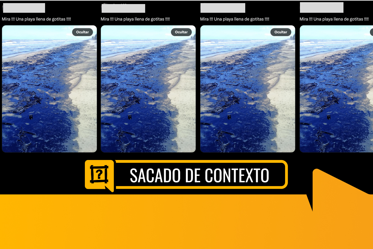 Esta imagen no muestra el reciente derrame en el Golfo de México; circula desde 2019