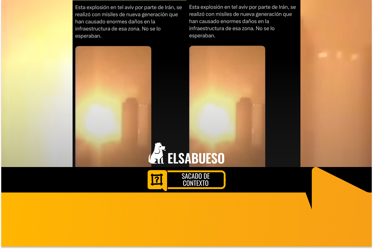 Este video de una supuesta explosión en Tel Aviv está sacado de contexto 