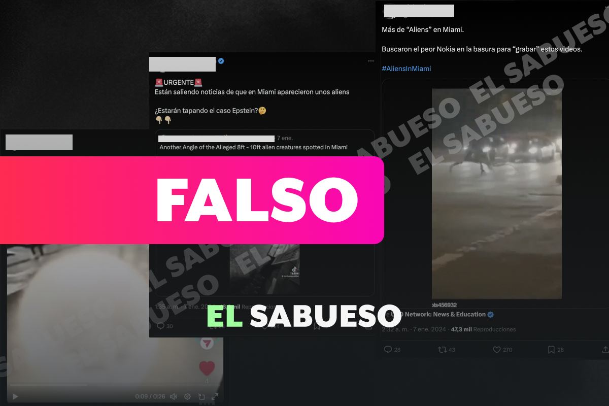 ¿Aliens en Miami? En redes sociales crece la desinformación al respecto 