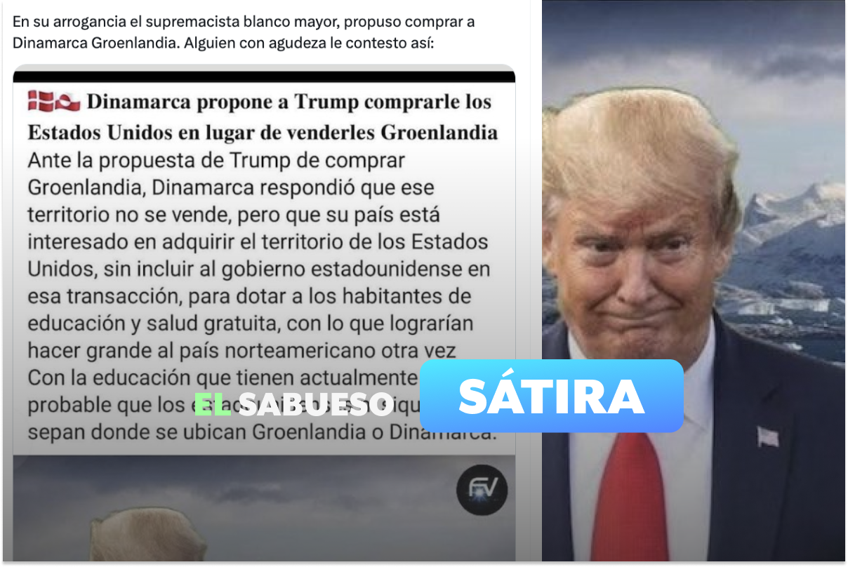  Dinamarca no le propuso a Donald Trump comprar Estados Unidos; es sátira