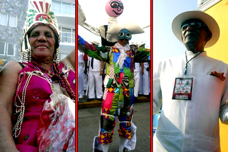 Veracruz: Personajes del carnaval tras bambalinas