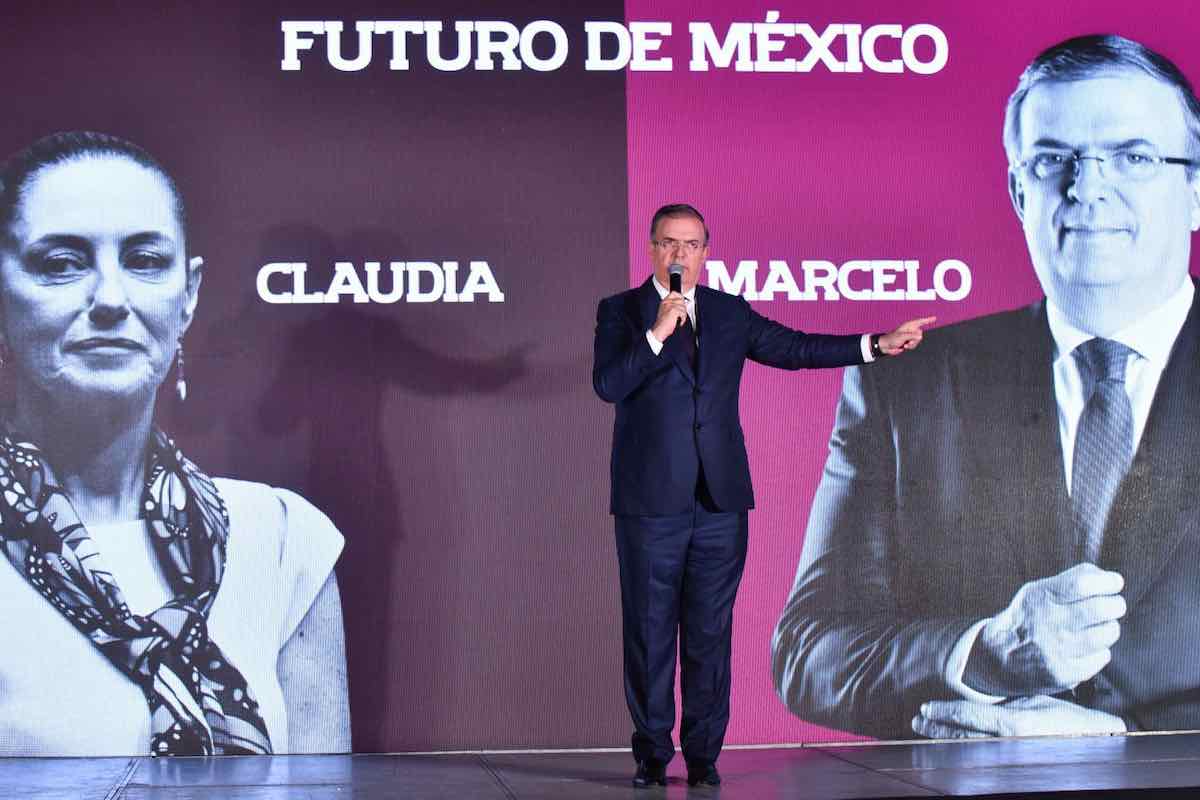 Ebrard denuncia acarreo de la Secretaría de Bienestar a favor de Sheinbaum