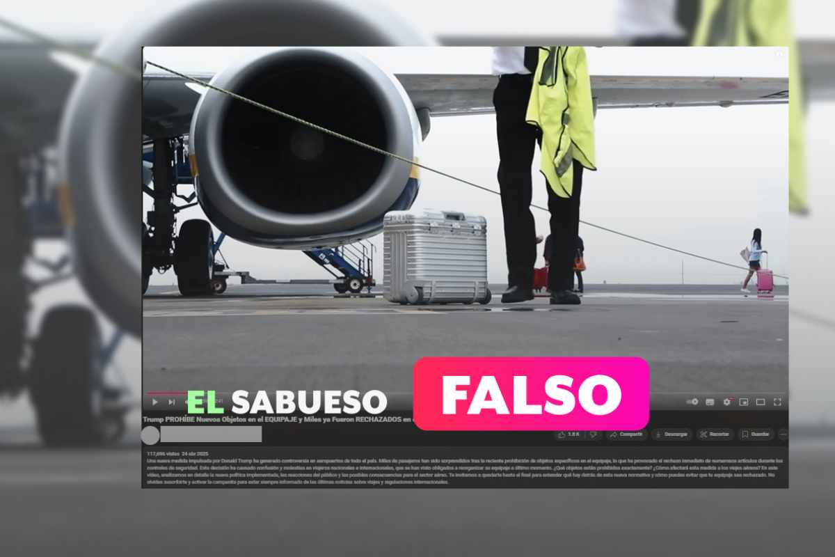 Falso que TSA impuso nuevo peso a equipaje de mano y redujo límite a líquidos en aeropuertos de EU