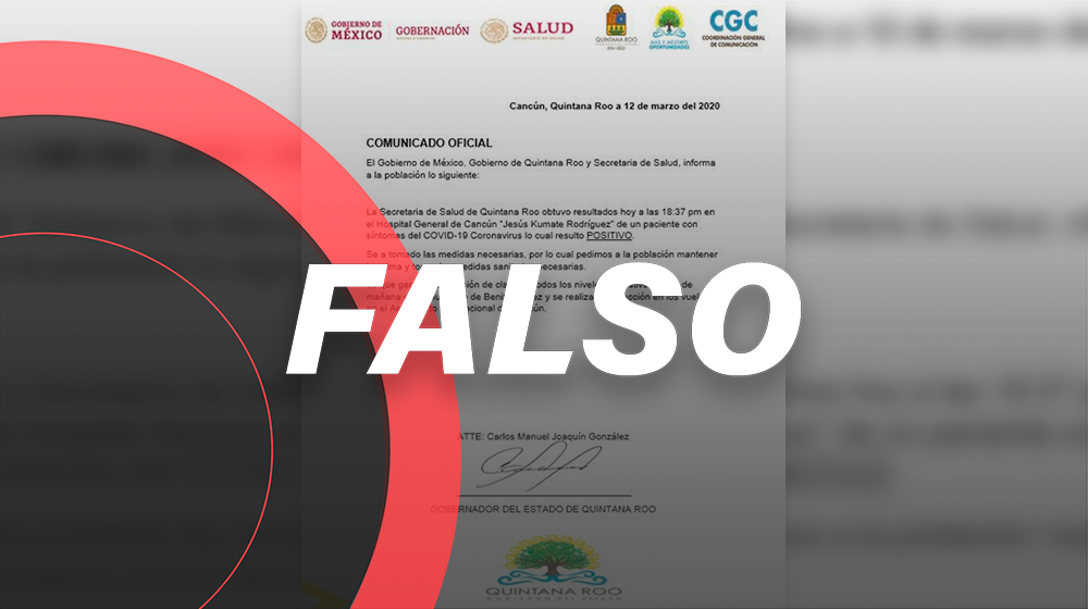 Es falso que haya suspensión de clases en Quintana Roo por coronavirus