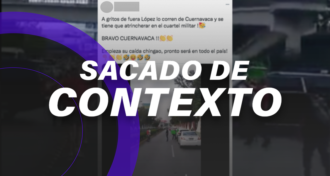 Este video de protestas contra AMLO en Cuernavaca no es actual, es de 2020