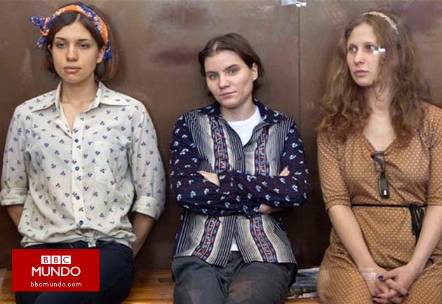 Pussy Riot halladas culpables de “vandalismo por odio religioso”